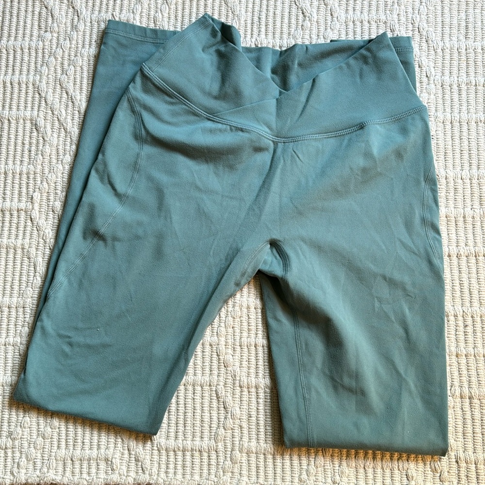 Alphalete Surface Power Crossover Legging Seafoam Size S